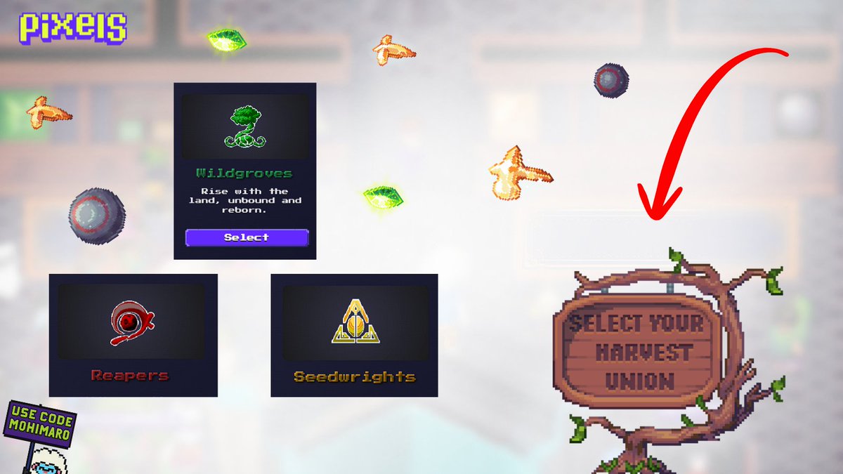 0xmohimaro13's tweet image. Gm fams! Quick update: you can change your union by clicking the Harvest Union reminder. Just note that changes can only be made before the union event begins.👀🌝
 @pixels_online #pixelcreator #quickupdate