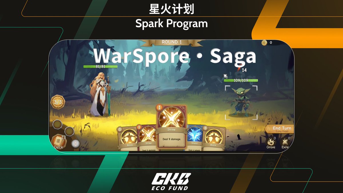 CKBEcoFund's tweet image. 🚀 Spark Program Announcement

We&apos;re excited to share that WarSpore · Saga, a fully on-chain GameFi project powered by the Spore Protocol, has been approved for a Spark Program grant! 🎮✨

💰 Grant: $2,000 (809,717 CKB)
👨‍💻 Developer: LuLuCrash (@aric4791_ on Discord)
🎮 Game:…