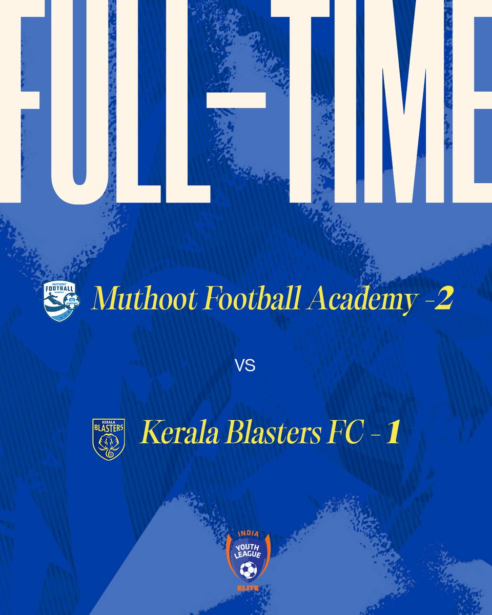 kbfc_academy's tweet image. A narrow away defeat.

#BlastersAcademy #KeralaBlasters #KBFC #YennumYellow
