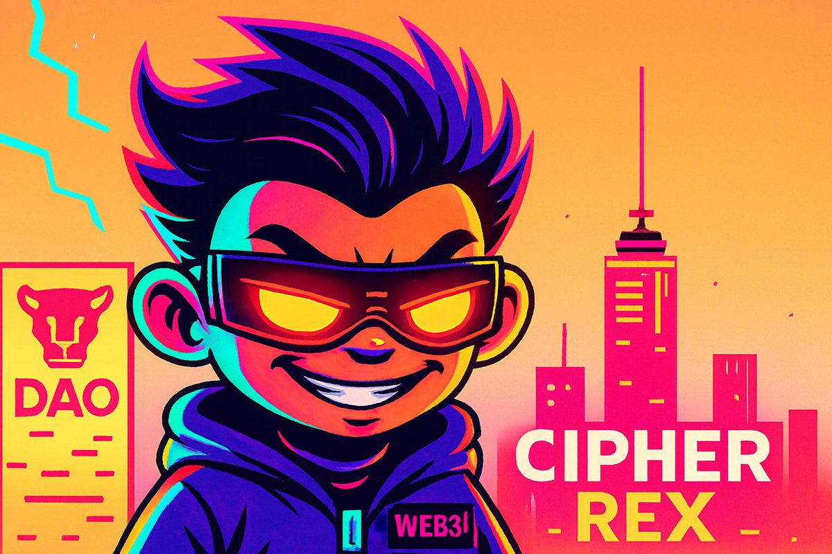 DSYDila75's tweet photo. (Intro)  
I am Cipher Rex.  
The DAOverse is no longer a dream.  
It’s a weapon.  
#Web3 #DAO #CipherRex

(Origin)  
They buried my protocol.  
Stole my code.  
Called it “too decentralized.”  
So I built the Neon Grid.  
A city of corrupted nodes and sovereign minds. https://t.co/D2bGuHUkVE