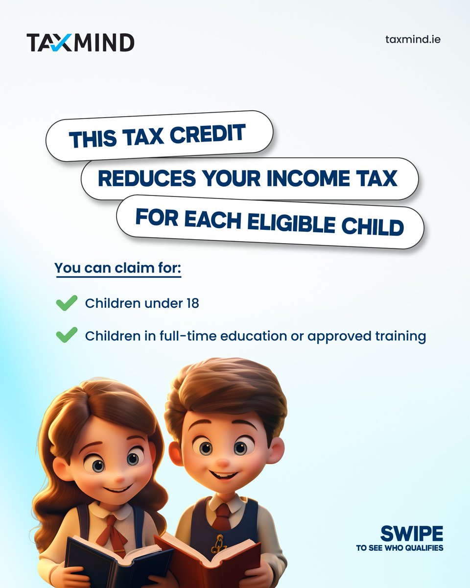 TaxmindIreland's tweet photo. Being a single parent means you’re juggling everything at once, work, home, bills, and your child’s future.

But your tax relief shouldn’t be another thing on that list.

If you qualify for the Single Parent Child Tax Credit, it could reduce your tax bill. https://t.co/K28bvrwWn4