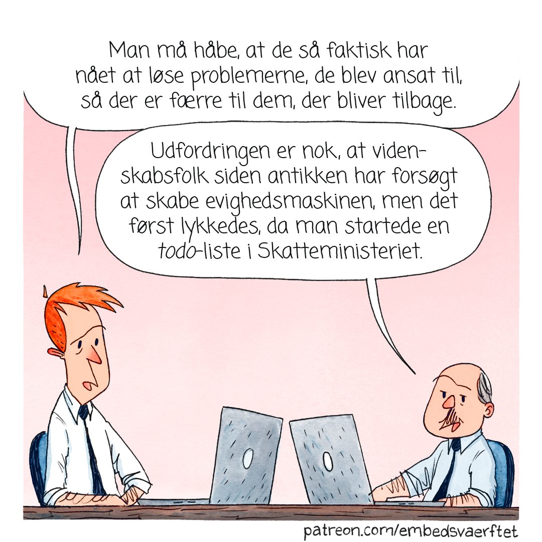 Ja, vi skal jo fyre nogle medarbejdere, så vi skal have peget på nogle opgaver, som ikke længere skal udføres. Uanset hvad du foreslår af opgaver, så kan det i øvrigt ikke lade sig gøre at fjerne dem #dkpol