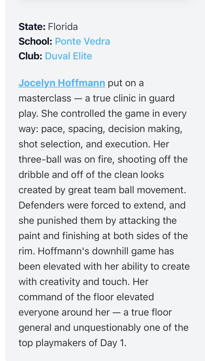Thank you <a href="/hunterkeithl/">Keith Catfish Hunter</a> and <a href="/PGHFlorida/">Prep Girls Hoops Florida</a> for the write-up! Excited for Day 2 of the <a href="/InsiderExposure/">InsiderExposure</a> Thanksgiving Classic!
