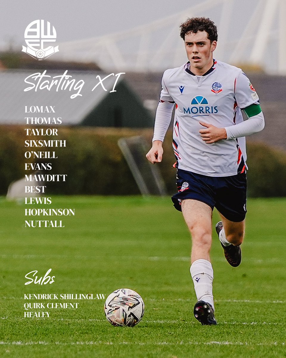 Bolton Wanderers B Team and Academy tweet media