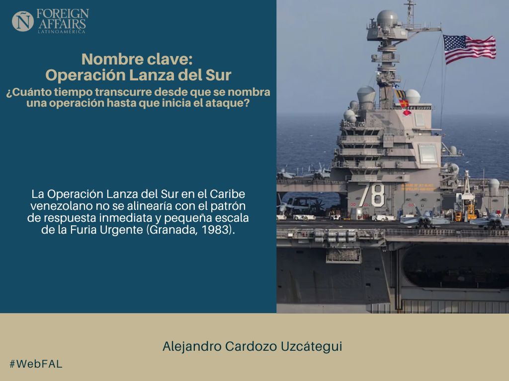 ForeignAffairsL's tweet image. #LEE &quot;Nombre clave: Operación Lanza del Sur. ¿Cuánto tiempo transcurre desde que se nombra una operación hasta que inicia el ataque?&quot; de Alejandro Cardozo Uzcátegui (@aecardozouz) en #WebFAL #Venezuela bit.ly/47YMVjM