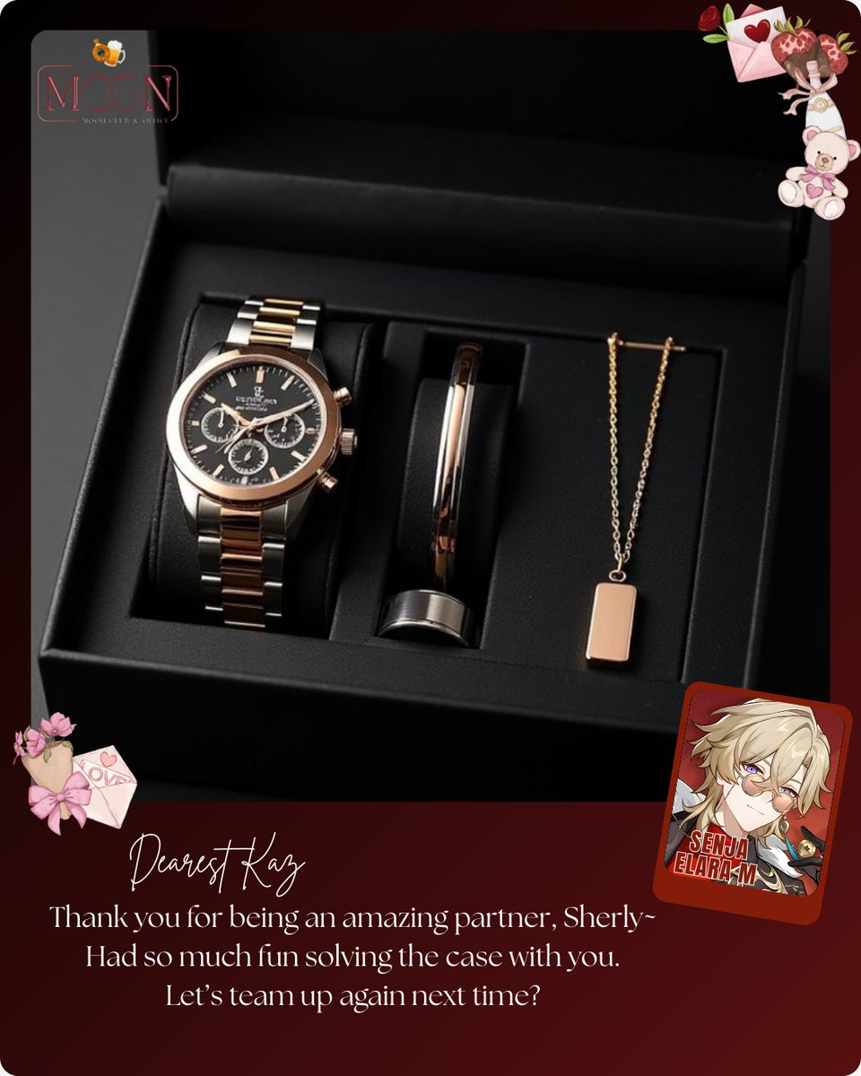 nirwasena's tweet image. knock knock. a package is waiting at your door @Maeroira .ᐟ

just a little something; a little thank you and a little gift handpicked by yours truly.