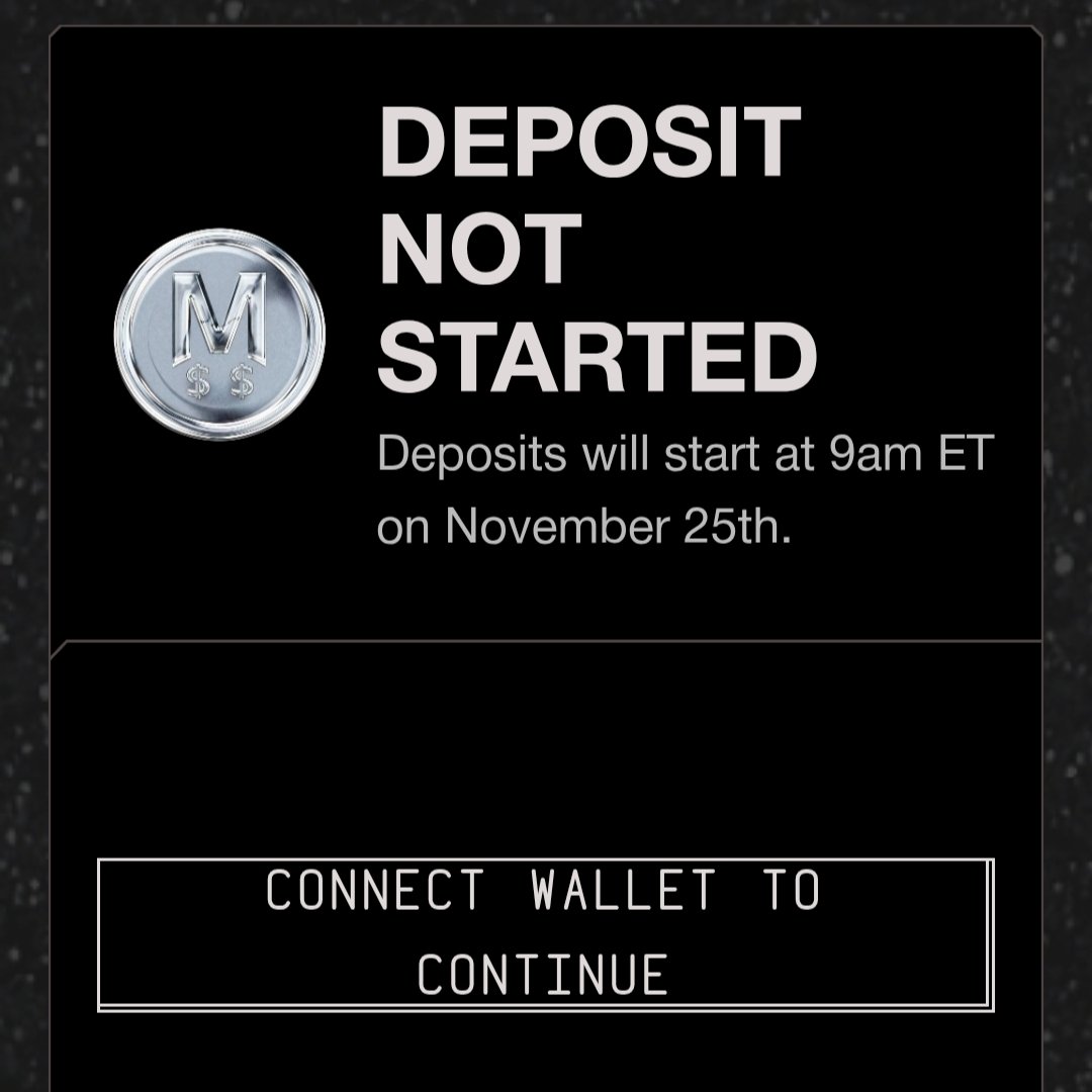 💥 Update on <a href="/megaeth/">MegaETH</a> Pre-Deposit Bridge

⏰Today 7:30PM IST
🔗predeposit.megaeth.com

🧢Cap - $250M
❌No individual caps
💵Deposit Asset - $USDC
⛓️On Ethereum

✅Only users who did KYC for sale can join

✅Pre-depositors will get consideration towards the Rewards Campaign