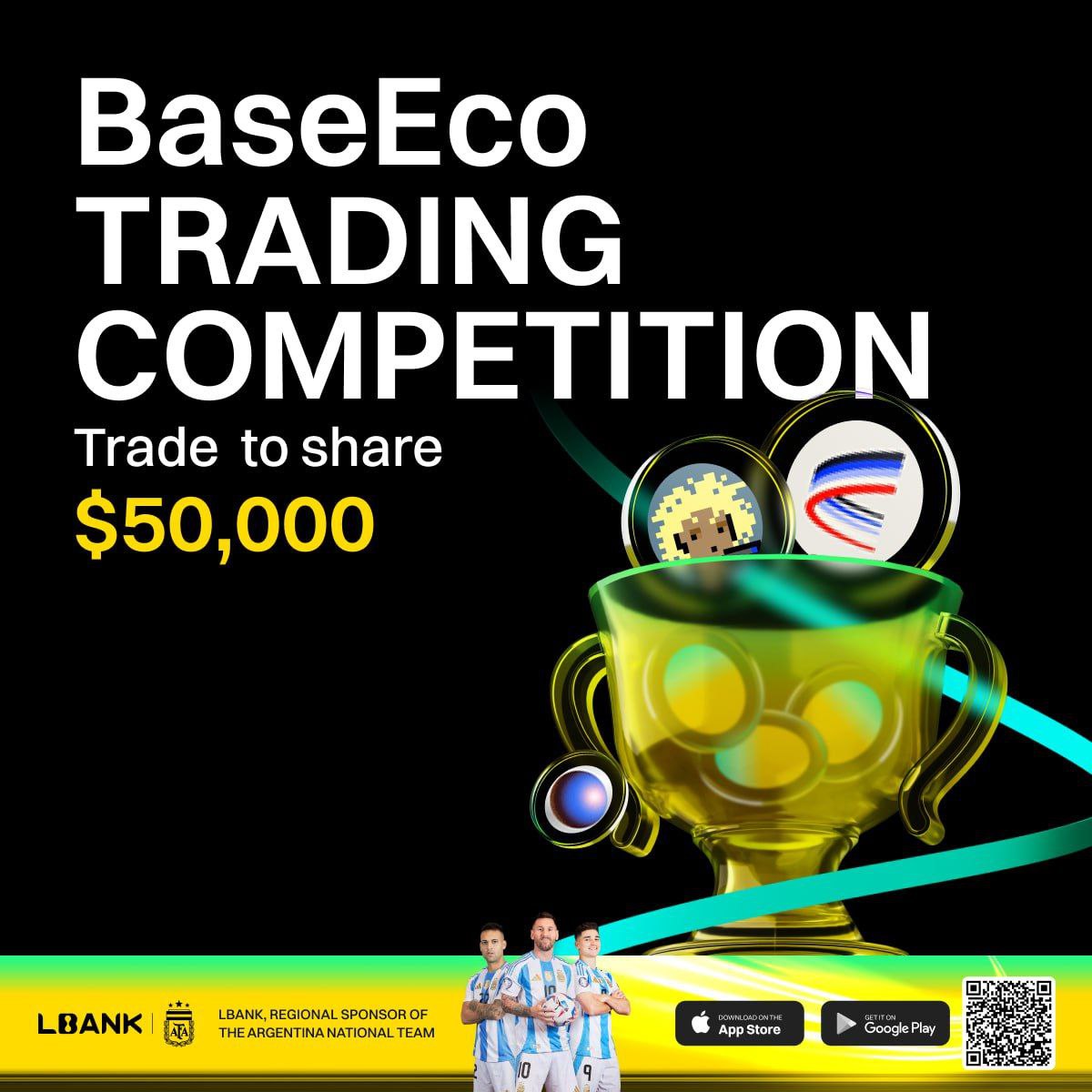 Victorea77's tweet image. Don&apos;t sleep on LBank&apos;s BaseEco Futures Bash! $40K USDT up for grabs in the main event—trade hard, win big from Nov 24-Dec 1. Plus, new user pool of 10K waiting just for you. Time to level up your portfolio! @LBank_Exchange
 #CryptoComp #BaseEco