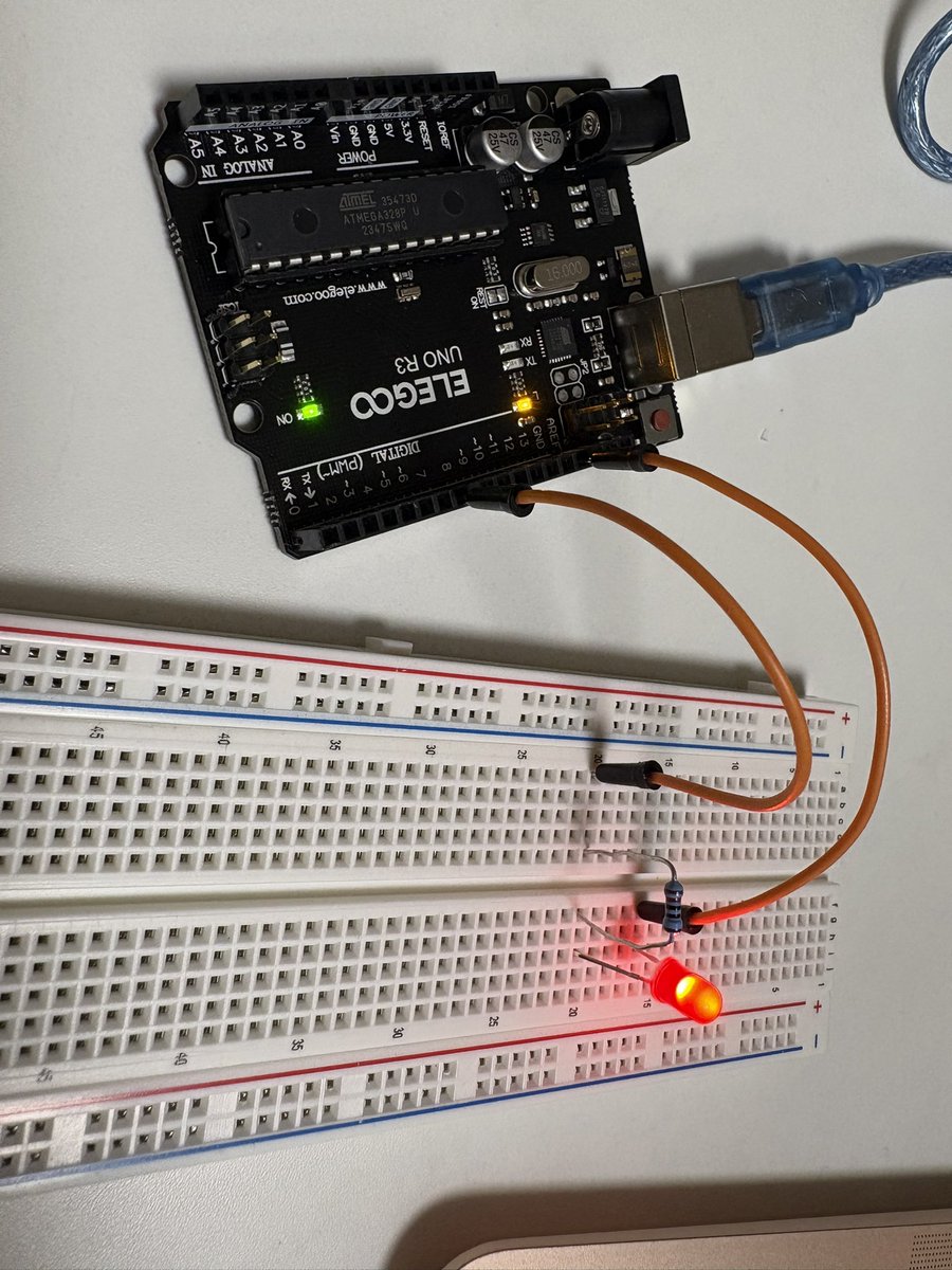 RailsでいうHello Worldレベルなんだけど、リアルで物理的にLED光ると感動した！笑