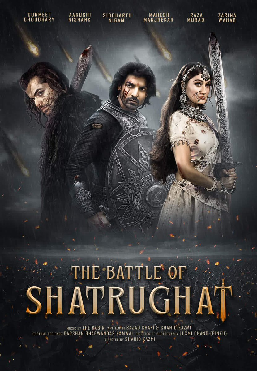 Asmatkhan_13's tweet image. Three warriors. One destiny.
THE BATTLE OF SHATRUGHAT unveils its first look 💥🔥
#TheBattleOfShatrughat
#SiddharthNigam #GurmeetChoudhary
#ArushiNishank