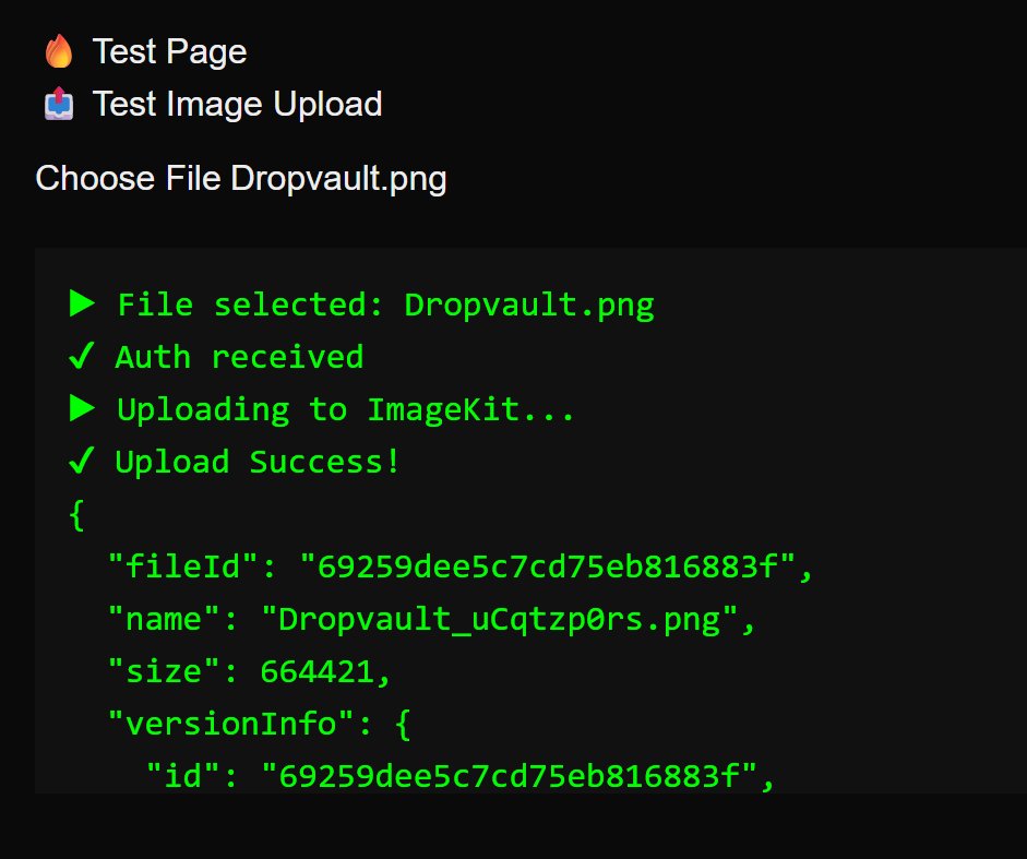 ItsDilip's tweet image. Tested Clerk auth today &amp;amp; built a small UI to check ImageKit uploads 📤

 ✅ Auth working
 ✅ Upload flow tested
 ✅ Metadata received successfully

Time to polish the frontend and make it feel smooth 😄⚡

#buildinpublic #NextJS #fullstack #typescript