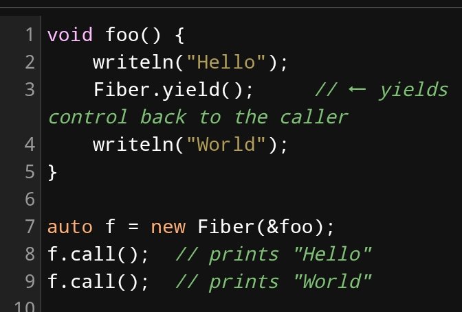luc_dyoro's tweet image. Let&apos;s use D language #dlang to show an example.
A faithful lady example:
`writeline` transparently emits &quot;Hello&quot; to the console, rests a bit and emits &quot;World&quot;.

What a faithful one minute man!