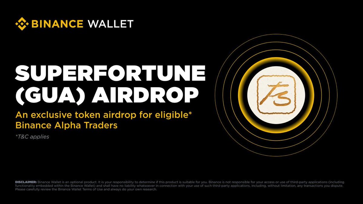 bsc_daily's tweet image. 👀 BNB degens, those dusty bags might finally be useful.

@SUPERFORTUNE888 is bringing $GUA to Binance Alpha on Nov 27. Eligible users can claim the airdrop with Alpha Points once trading opens.

AI fortune readings, wallet cleaning, and burn-to-earn rewards are already building…
