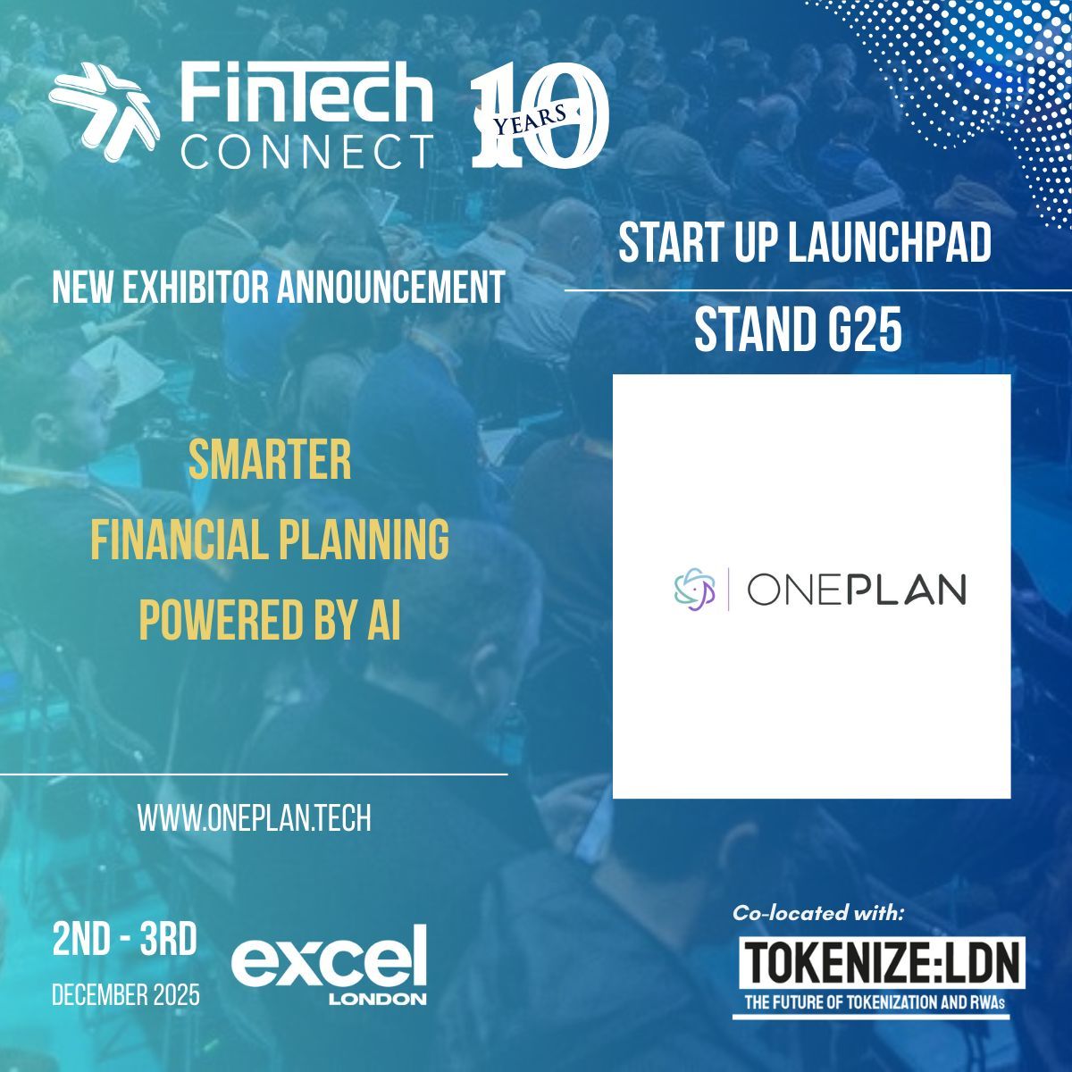 fintech_connect's tweet image. Welcome OnePlan to FinTech Connect 2025!

OnePlan is the AI-powered FP&amp;amp;A platform helping finance teams move faster, plan smarter, &amp;amp; make real-time decisions beyond spreadsheets.

See their intelligent planning in action at Stand G25

#FinTechConnect #OnePlan #AIFinance #FPandA