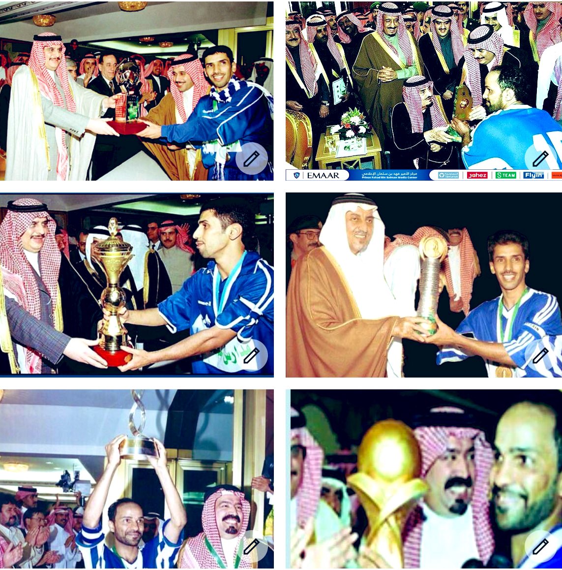 فاز #الهلال بـ 6 بطولات في سنة ميلادية واحدة فخر لا يصنعه إلا الزعيم وتاريخ معجز
١- كأس المؤسس
16 فبراير 2000
٢- دوري أبطال آسيا
22 أبريل 2000
٣- كأس ولي العهد
12 مايو 2000
٤- كأس الصداقة الدولية
14 أغسطس 2000
٥- كأس الكؤوس العربية
22 نوفمبر 2000
٦- السوبر الآسيوي
11 ديسمبر 2000