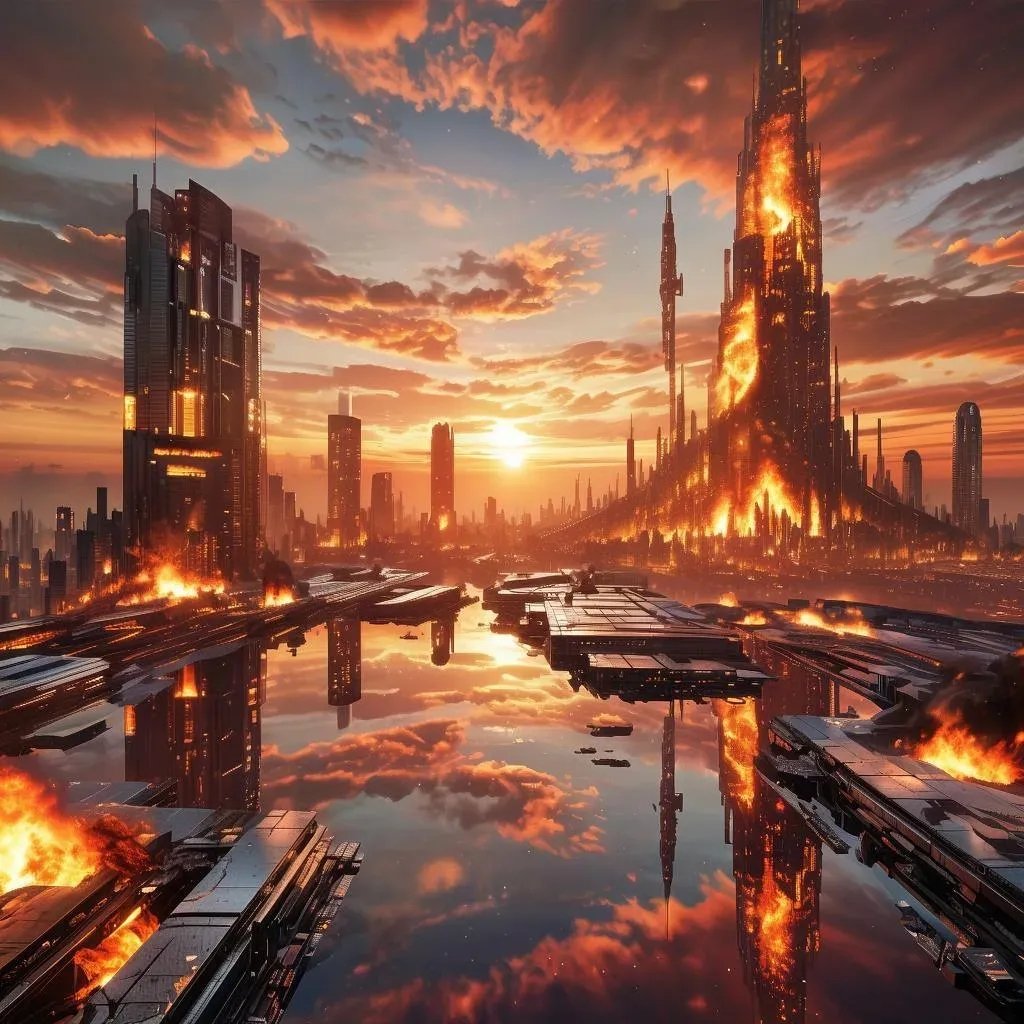 masterkey077's tweet image. #neuralnetwork #art #rarible #apocalypse #skyscraper #nft