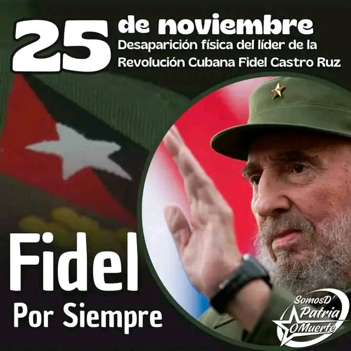 #FidelPorSiempre se nos hace cotidiano en el día a día, por múltiples razones. Volver siempre sobre su ejemplo, su conducta y liderazgo al frente de la Revolución Cubana, son necesarios en la continuidad de nuestra obra. A 9 años de su partida física #FidelViveEntreNosotros #Cuba