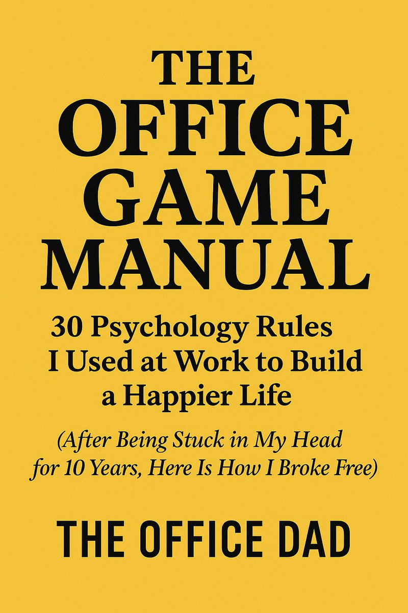 theofficedad_'s tweet image. If you do not have “30 Psychology Rules I Used At Work To Build A Happier Life”

Like and Comment “30” and I will send it to you.

While Waiting, Apply these Simple 10 Bonus Psychology rules for a happy life. (After being stuck for 10 years in my head, here’s how I broke free):