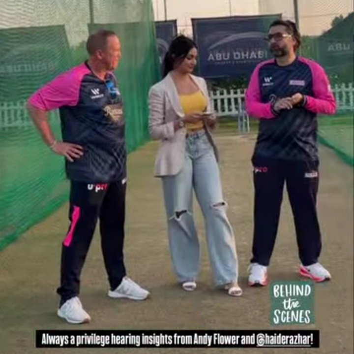 Looks like Andy Flower the Head coach of UAE Bulls has finally joined the team finally. 

He wasn't available initially due to an Injury rehab

Phil Salt, Tim David and Romario Shepherd are playing under him here 
#RCB