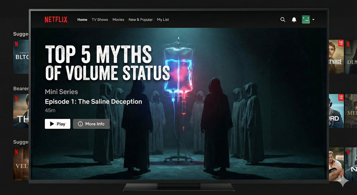 ross_prager's tweet image. Here are the top 5 myths about volume status in medicine.

Thinking about asking @netflix to turn this into a mini-series (or maybe )@MythBusters 

Episode outline below, share to get the producers ready.