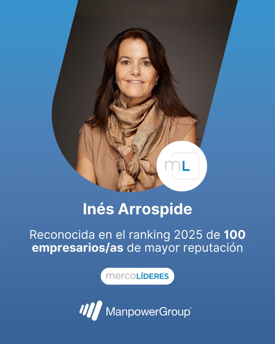Me siento muy honrada de haber sido incluida nuevamente en el Ranking MERCO de Líderes 2025.
Esta distinción no es individual: es reflejo del trabajo de todo el equipo de <a href="/ManpowerGroupUy/">ManpowerGroup UY</a> , y del apoyo de quienes confían en nosotros cada día. 
Resultados lnkd.in/dwYcQsvc