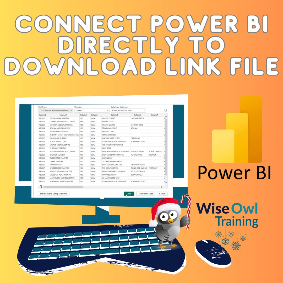 Did you know it is possible to have Power BI directly connect to a hosted file instead of having to download the file first? Well this blog will show you how.
wiseowl.co.uk/power-bi/blogs…
#PowerBI #PowerBITraining #powerbitips