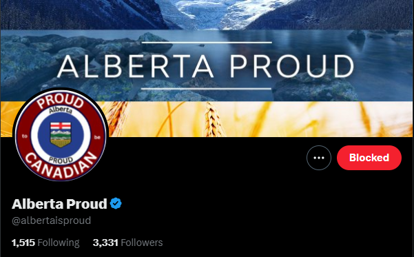 CdnFreethinker's tweet image. This &quot;Alberta Proud&quot; account is based in Ireland.