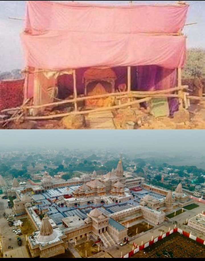 amit1430's tweet photo. wo sangharsh bhi dekha tha (1992),
wo shikhar bhi dekha hai (2024),
aur aaj wo satya bhi dekh liya (2025).
Eeshwar ki kripa hai ki ye aankhein in aitihasik kshano ki sakshi bani. ๐
#Ayodhya #HistoryWitnessed #Sanatan #06Dec1992 #22Jan2024 #25Nov2025 https://t.co/kQtassPDCl
