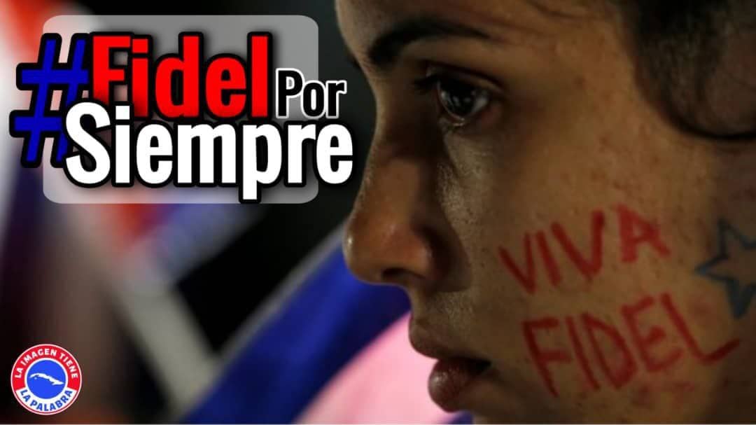 "Mientras haya un socialista de pie [...] Fidel estará entre nosotros y para siempre. #100AñosConFidel #CubaPorLaVida