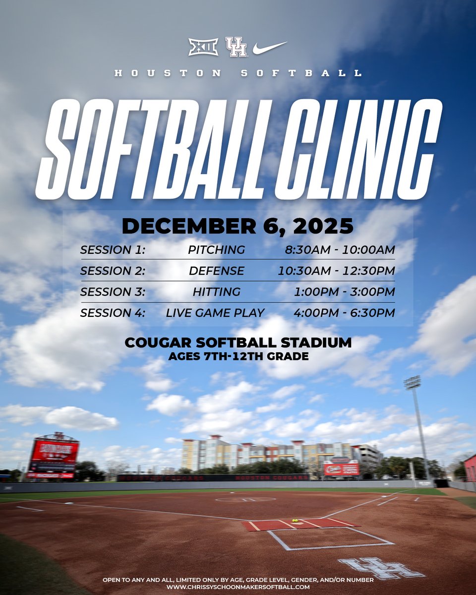 UHCougarSB's tweet image. December is right around the corner 👀

Secure your spot ⤵️

🔗 chrissyschoonmakersoftball.com