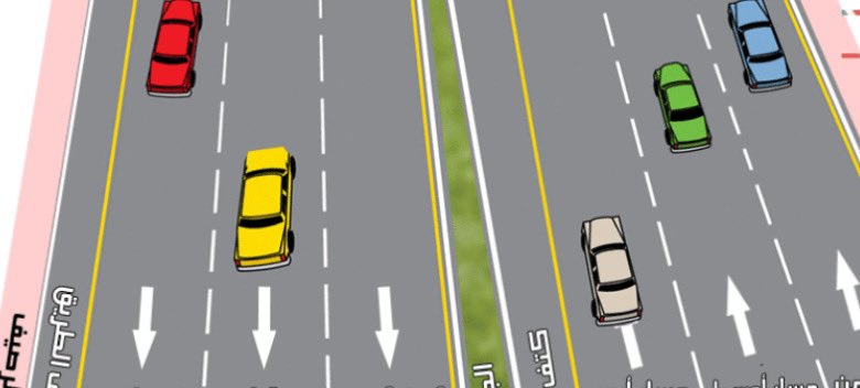 طريق، في أطراف النطاق العمراني، بمسارين واسعين يفصل بينهما رصيف، وكل مسار ثلاث حارات؛ يسار ووسط ويمين، وأحيانًا تكون الحارات أكثر، مع كَتِفَيْ طريق عريضين.
السرعة محددة في كامل الطريق؛ ٨٠ أو ٩٠ أو ١٠٠ كم/س، لا فرق بين حارة وأخرى.
أين العدل في الموضوع ؟
وما وظيفة/فائدة حارات