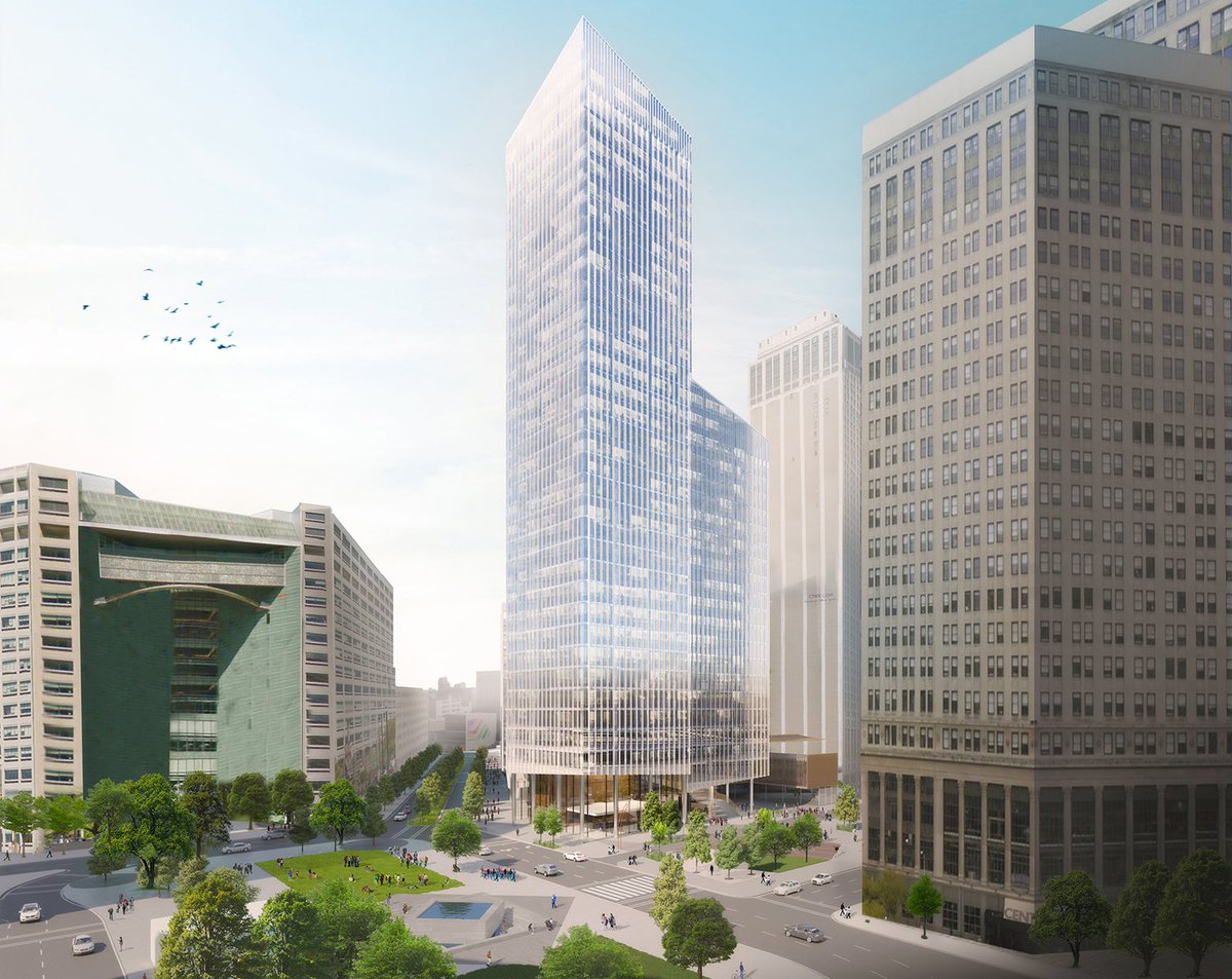 WWFerguson2's tweet image. Look at that little glorified theater box they allowed Gilbert to put on the Monroe Blocks site Literal middle of town.😭 Could have put this out at the Bel-Air Centre on 8 Mile to the same effect.