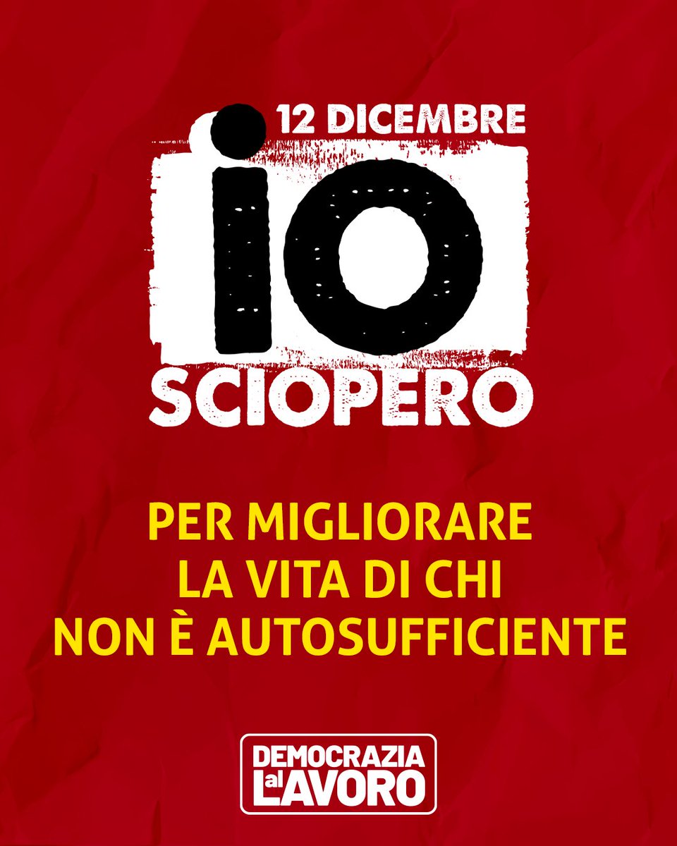 cgilnazionale's tweet photo. Adeguare le pensioni al costo della vita, chiedere una legge per la non autosufficienza e garantire il diritto alle cure agli anziani con un investimento corposo nella sanità pubblica: sono tre priorità che la Legge di Bilancio trascura.

Il 12 dicembre scioperiamo e scendiamo in piazza in tutta Italia contro una manovra di bilancio ingiusta e sbagliata.

#CGIL #democrazialavoro