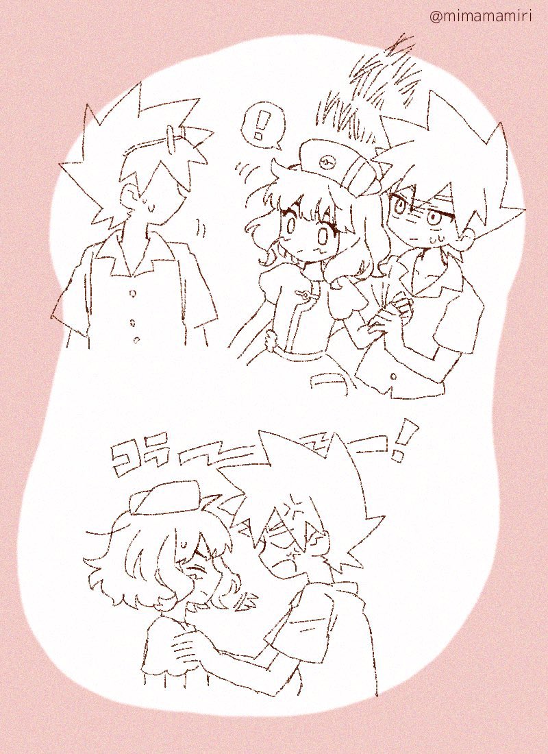 先日の絵チャの続き？で、フォロワーさんのシに嫉妬するmgの所のシ的なやつを描いてと言われたので、描いた。 シゲサト(女装)