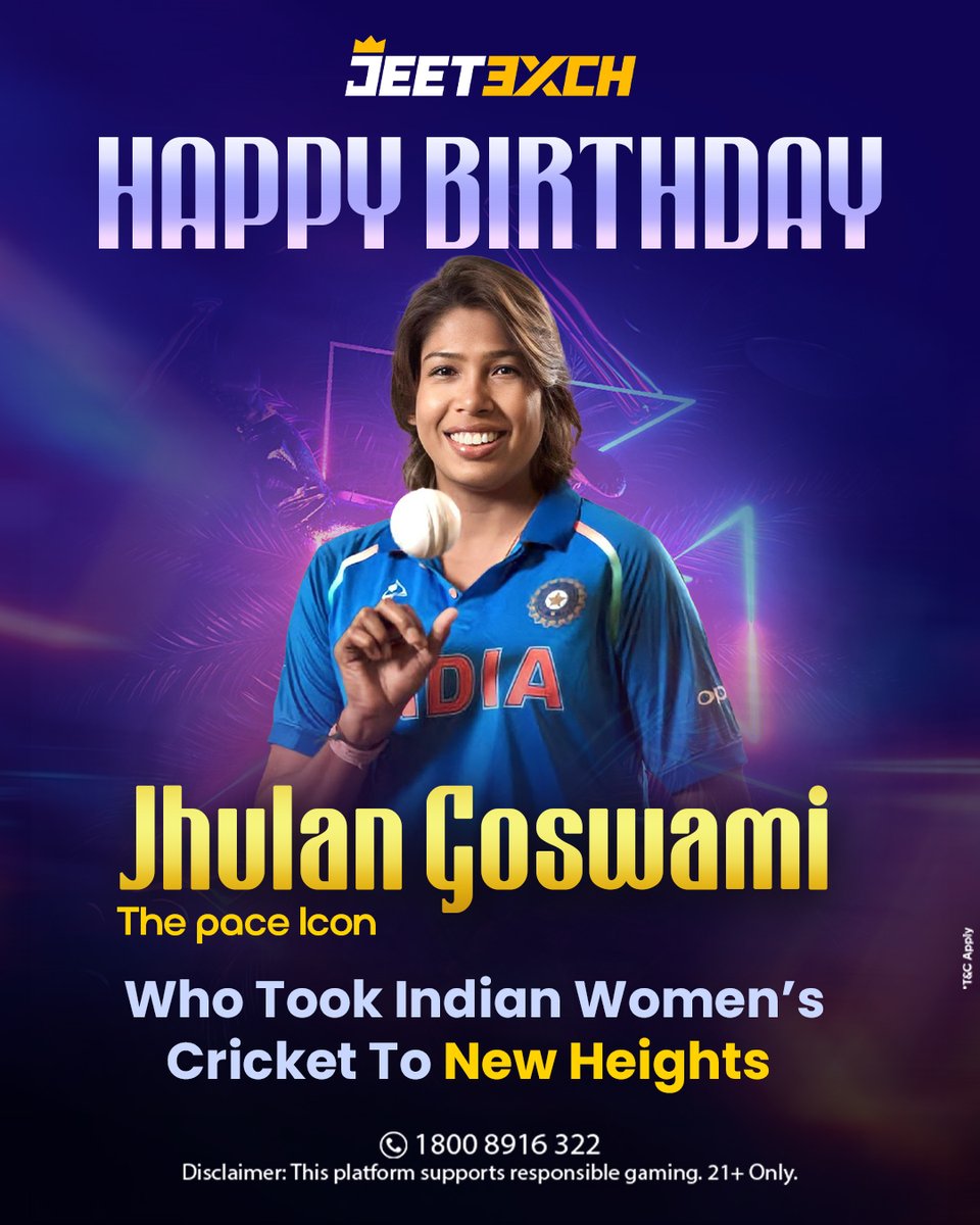 jeetexch's tweet image. Happy Birthday Jhulan Goswami 🏏 From thunderbolts to timeless memories, the Pace Queen continues to redefine Indian women’s cricket!

Click the link in the bio!
+91 9372 277 362
1800 8916 322

#JeetExch #cricket #cricketlove #gullycricket #streetcricket #tennisballcricket