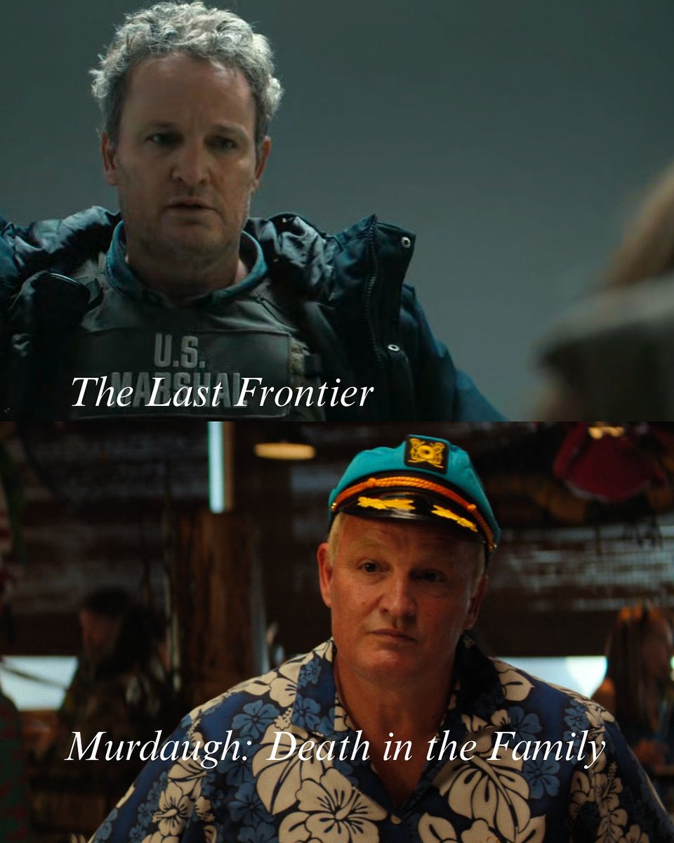 georgalaxy's tweet photo. Watching both shows back-to-back and it hits me 😱
SAME ACTOR! 
Incredible versatility.

#MurdaughonHulu #TheLastFrontier #JasonClark #ntanonton https://t.co/W4ZkUbB1ij