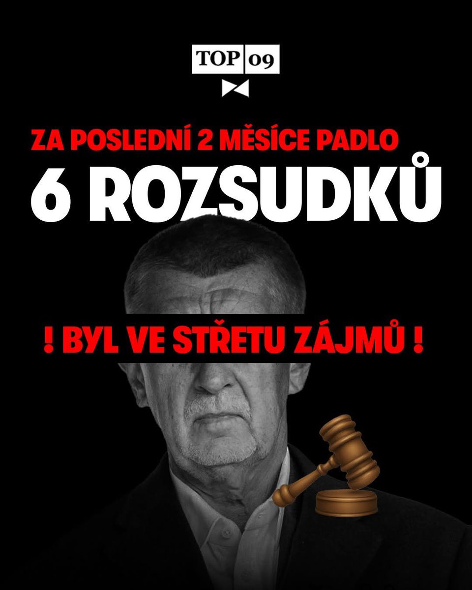 ❗️Denně čerpá přes 4,5 milionu korun na dotacích.
‼ Za posledních 12 let to dělá přes 21 miliard.

👉 Nyní už máme 6 rozsudků soudů, že Babiš jako premiér porušoval zákon, a neoprávněně tak jeho firmy čerpaly stovky milionů.

Musí vysvětlit, jak zamezí dalšímu porušování zákona.