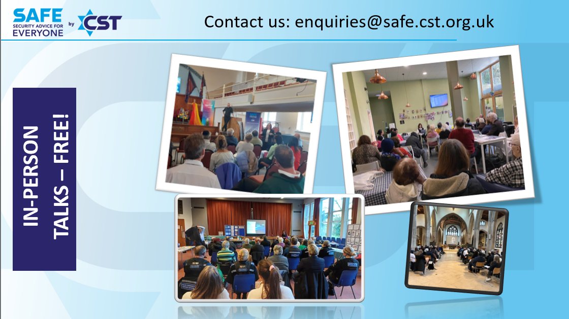 SAFE_CST's tweet image. We often post about our open webinar programme, but did you know that we also deliver FREE security talks all around the country?
Find our contact details and more information about @SAFE_CST on our LinkTree: linktr.ee/SAFE_CST

#community #staysafe #securityawareness