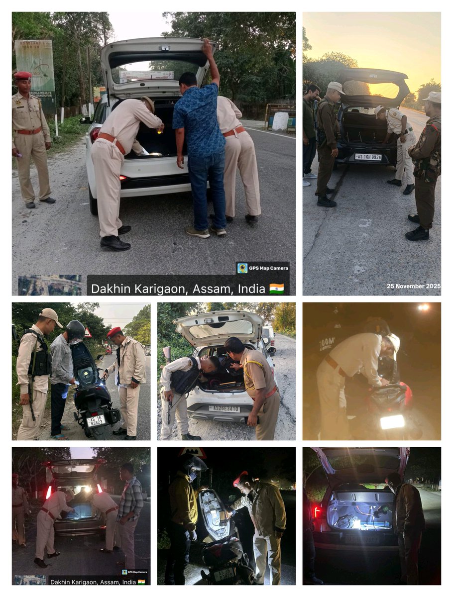 🚔 Ongoing vehicle checks across Kokrajhar are helping maintain peace, strengthen public safety, and curb unlawful activities.
<a href="/himantabiswa/">Himanta Biswa Sarma</a> 
<a href="/CMOfficeAssam/">Chief Minister Assam</a> 
<a href="/DGPAssamPolice/">DGP Assam</a> 
<a href="/assampolice/">Assam Police</a> 
<a href="/HardiSpeaks/">Hardi Singh</a>