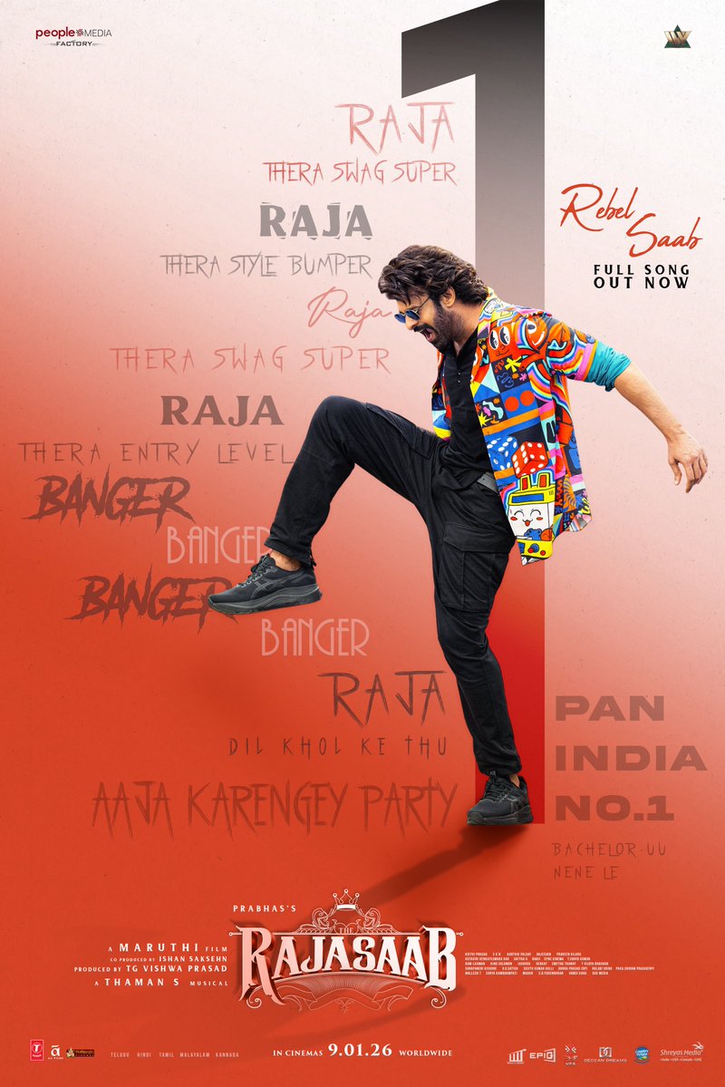 peoplemediafcy's tweet image. Raja vibe uu set oo settu 😎

The PAN INDIA NO.1 BACHELOR is making the nation groove to the FULLEST and has already become an instant chartbuster 🕺🏻🔥

A @MusicThaman musical vibe 🎧

▶️ youtube.com/watch?v=k3p8CI…

#TheRajaSaabOnJan9th 
#TheRajaSaab #Prabhas @DirectorMaruthi…
