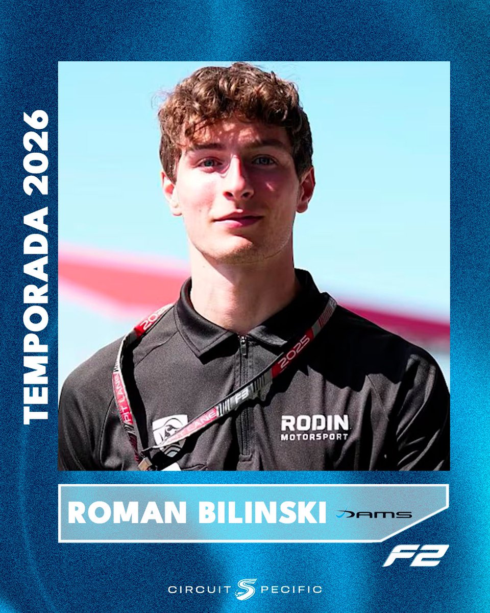 Circuit_Spec's tweet image. 🚨 OFICIAL 🚨

💥 Roman Bilinski pilotará para DAMS la próxima temporada 2026 de Fórmula 2.

#F2