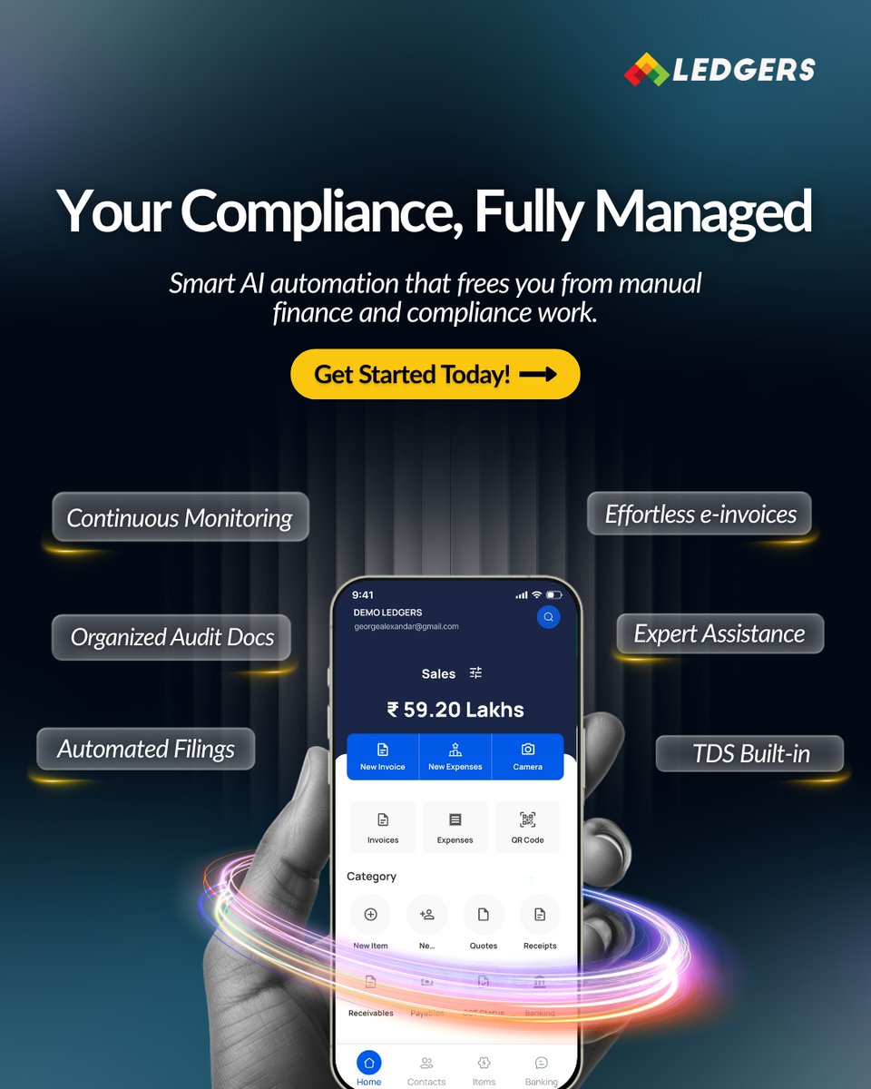 ledgers_cloud's tweet image. Compliance shouldn’t slow your business down.

With LEDGERS, everything—from filings to e-invoices to audit documentation—is automated and monitored in real time. 📊

🌐Get started at LEDGERS.cloud

#Compliance #FinanceAutomation #EInvoicing #BusinessEfficiency #LEDGERS