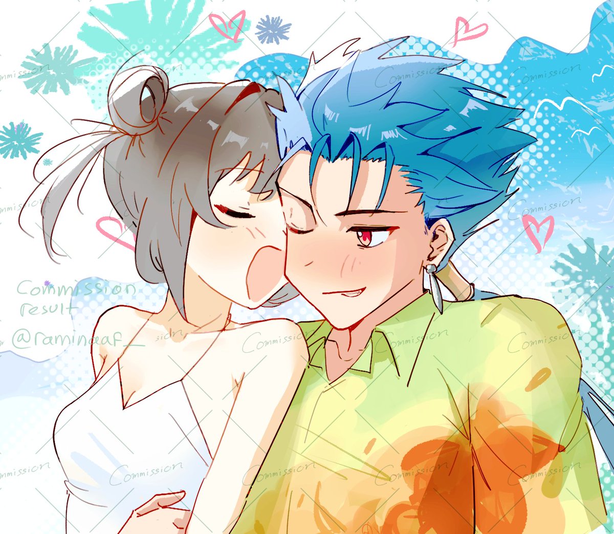 raminaaf_'s tweet photo. bust ups commissioned by Amik!🏖️

#artcommission #artidn #zonakaryaid 🌸 https://t.co/OyIOj5LYjo