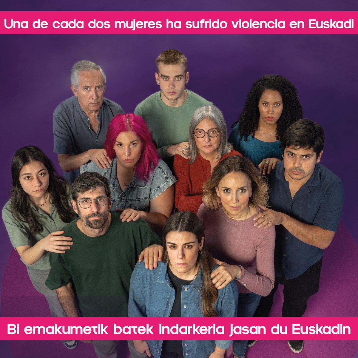 "No es solo su problema. Es el nuestro." ✨  Este #25N recordamos que la violencia machista nos afecta a tod@s como sociedad. Por eso nos unimos a la campaña de @emakundejgv para hacer ruido, romper el silencio y asumir que esto es cosa de todas y todos.   #BeldurBarik #A25