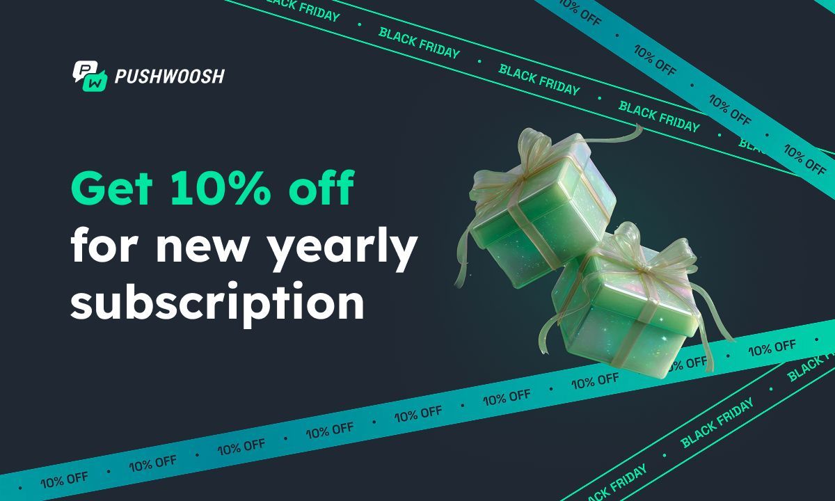 Pushwoosh #BlackFriday is here — and it’s too good to scroll past!🔥
Supercharge your customer engagement strategy: automate lifecycle flows, sharpen segmentation, and deliver personalized messaging across every touchpoint your users move through. 
👉 buff.ly/qeAQHG6