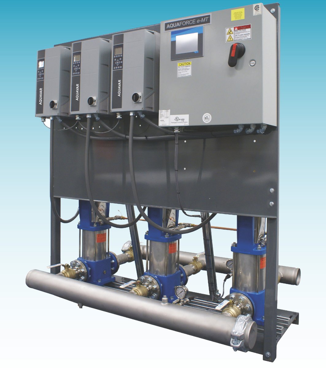 Hayespump's tweet image. Smarter Pressure Boosting Starts w/ AquaForce® e-MT 
 💧High-performance, variable-speed booster for municipal &amp;amp; commercial water systems
 ✅Energy-efficient
 🏗️Plug-and-play installation 
👉 Request a Quote: info.hayespump.com/request-a-quote
#WaterTech #AquaForce #Xylem #HayesGroup