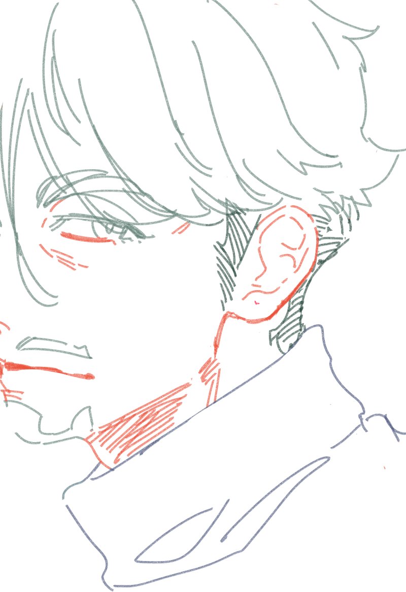 sas2a's tweet image. 俳優パロの🟩、ピアス痕あってほしすぎる