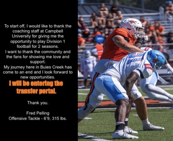 6ft 9 315lb OT
1300 Snaps played 
1 year of eligibility remaining