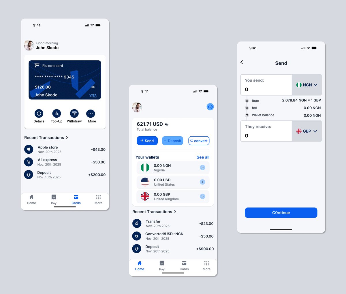 skodouiux's tweet image. full Fintech UI project — wallets, cards, transfers, analytics, KYC, everything.

Designing this made me appreciate how much detail goes into real financial products.
Open to feedback! 😊
#uiux #fintechapp #designportfolio #figmadesign #mobileappdesign #productdesign #uxcommunitY