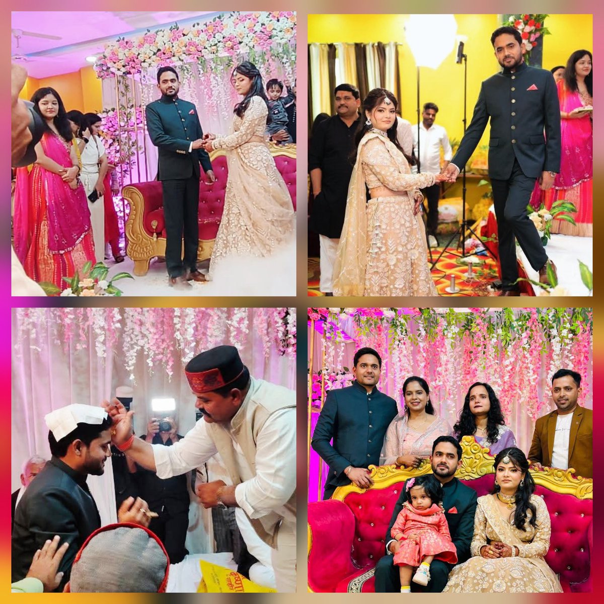 प्रिय हृदयाशीं अनुप्रिया एवं चिरंजीव आदित्य के वरीक्षा तथा सगाई समारोह में पधारकर उन्हें आशीर्वाद एवं शुभकामनाएं देने हेतु आप सभी सम्मानित अतिथियों का हृदय से आभार।
आप सभी की उपस्थिति ने इस अवसर को और भव्य एवं यादगार बना दिया।
🙏🏻💐

#सगाई #वरीक्षा